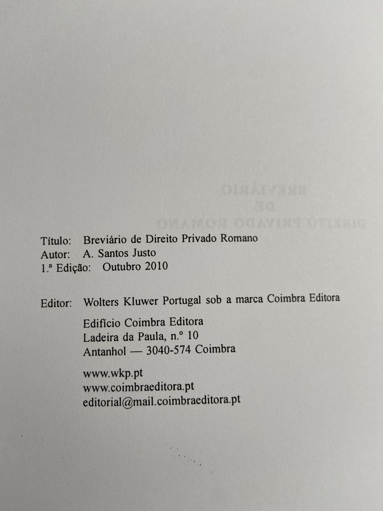 Breviário de Direito Privado Romano