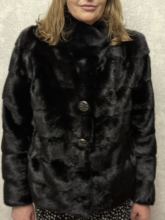 Норкова шуба, натуральна, автоледі