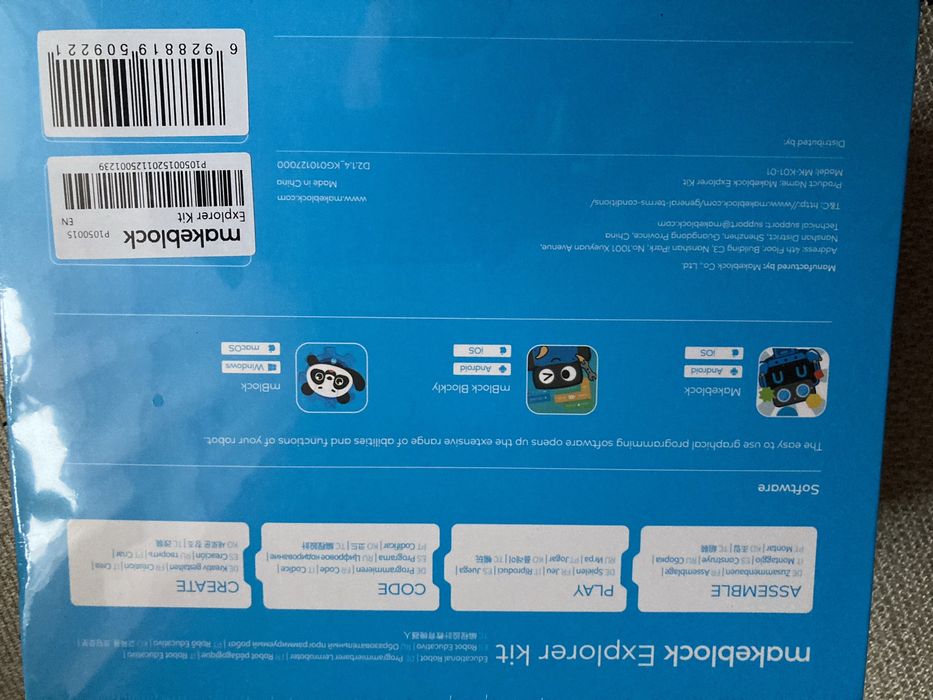 Robot Edukacyjny MakeBlock z matrycą LED do nauki programowania.