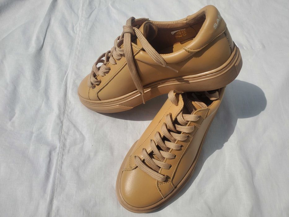 Кожані кросівки снікерси Samsoe премиум качества.