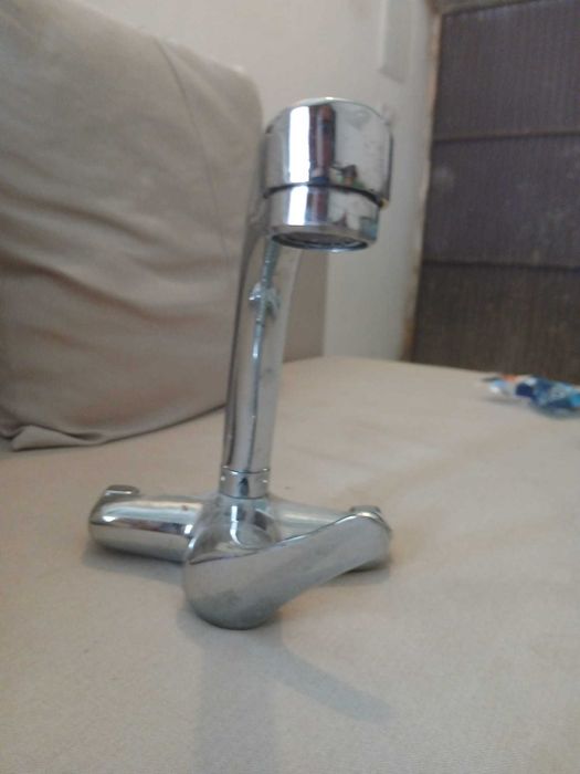 Torneira montada mas não usada