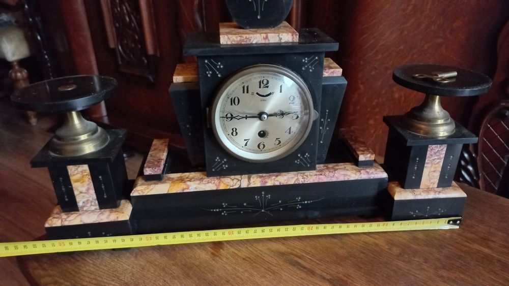 Sprzedam francuski zegar kominkowy ArtDeco marki Ucra