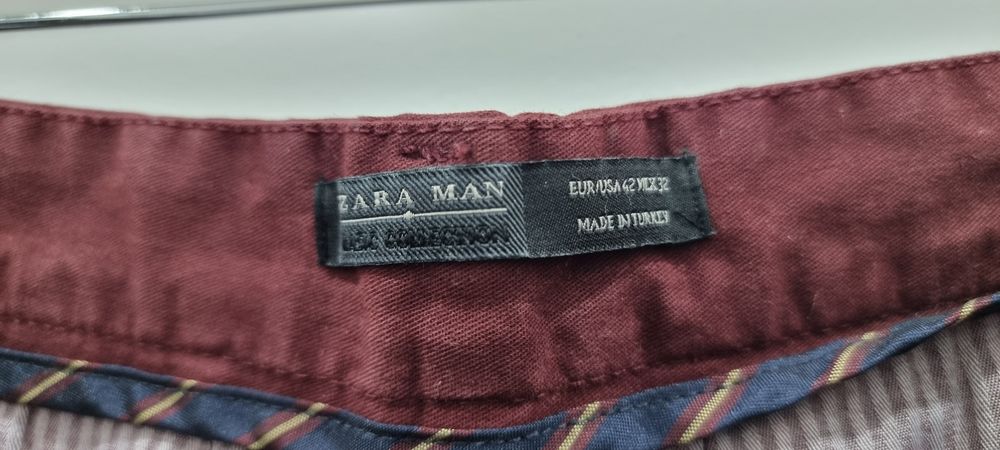 Calças Homem Bordeux - Zara - Tam. 42