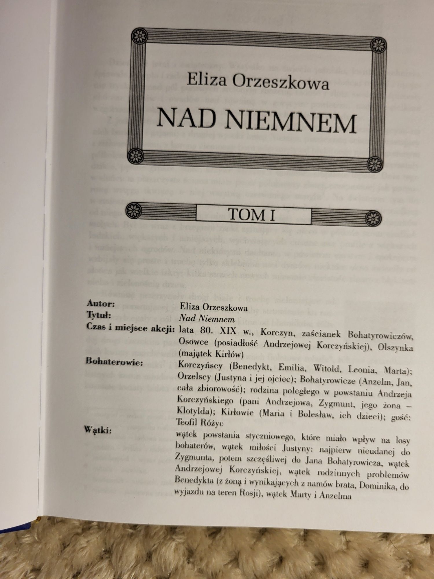 Nad Niemnem z opracowaniem ORZESZKOWA