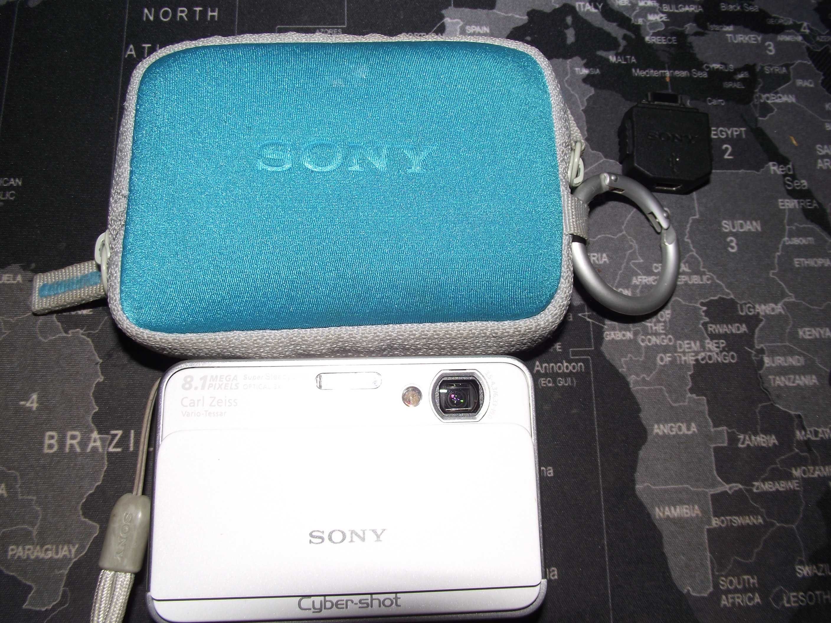 aparat fotograficzny Sony Cyber-shot DSC-T2 Carl Zeiss HD +pokrowiec