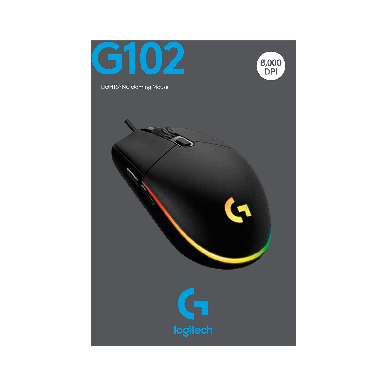 Logitech G102 lightsync чорна