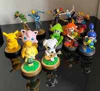 Amiibos: Splatoon, Pikachu, Jigglypuff, Isabelle, Wario, Link, Samus