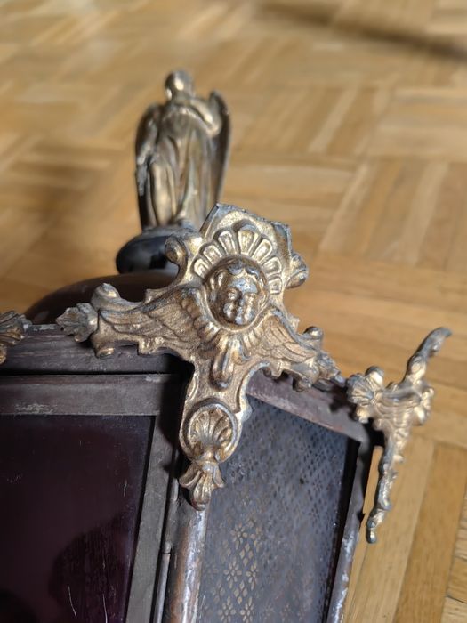 Stara lampa/latarnia z aniołem