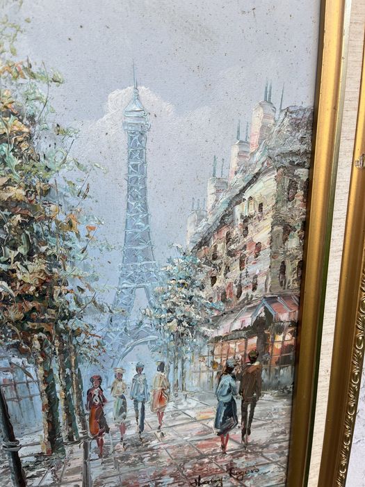 Quadro de uma paisagem em Paris