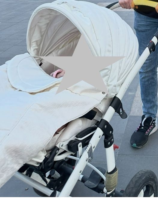 Коляска Adamex, біла