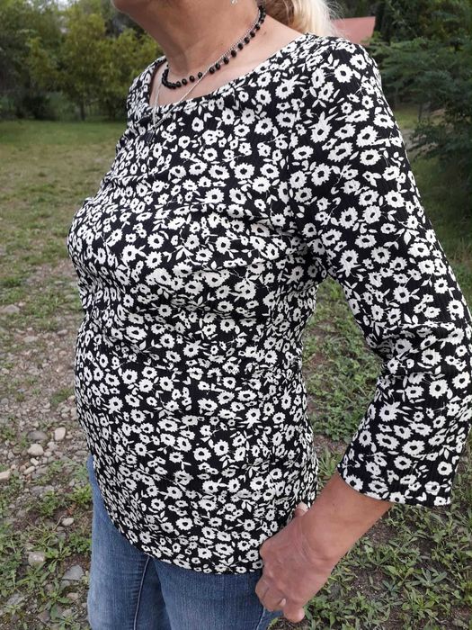 Bluzka do karmienia muslinowa L