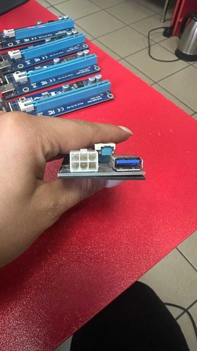 Адаптер PCI-E 1X to 16X Riser Card VER006S (PCE164P-N03)