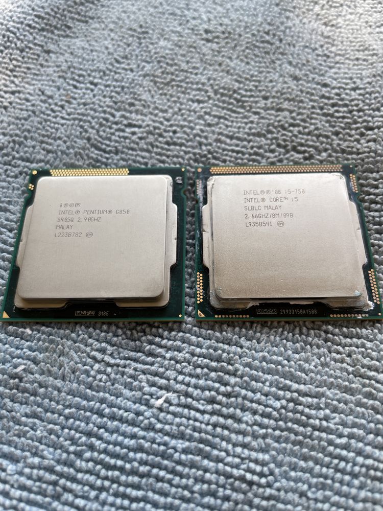 Processador Intel I5-750 e Pentium G850