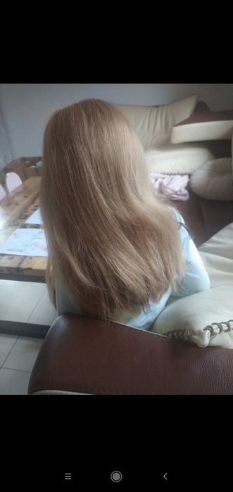 Topper włosy naturalne blond