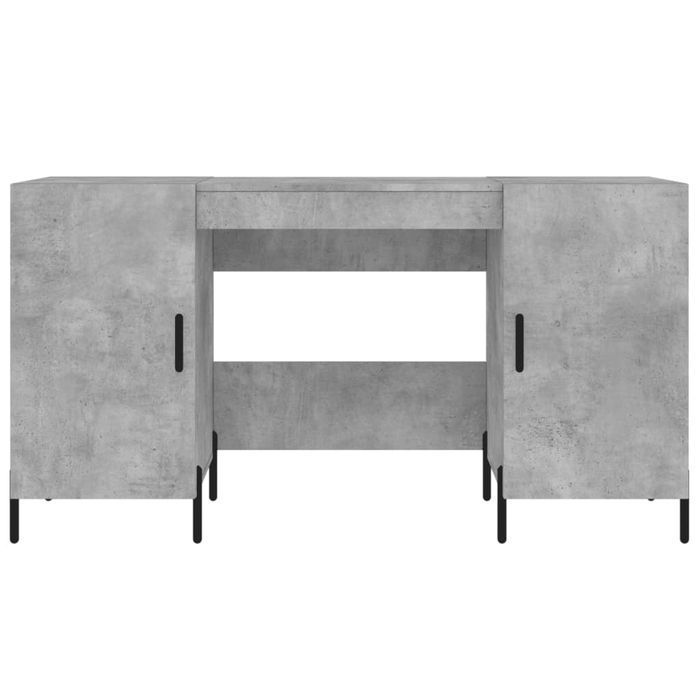 Vidaxl Biurko, Szarość Betonu, 140X50X75 Cm, Materiał Drewnopochodny