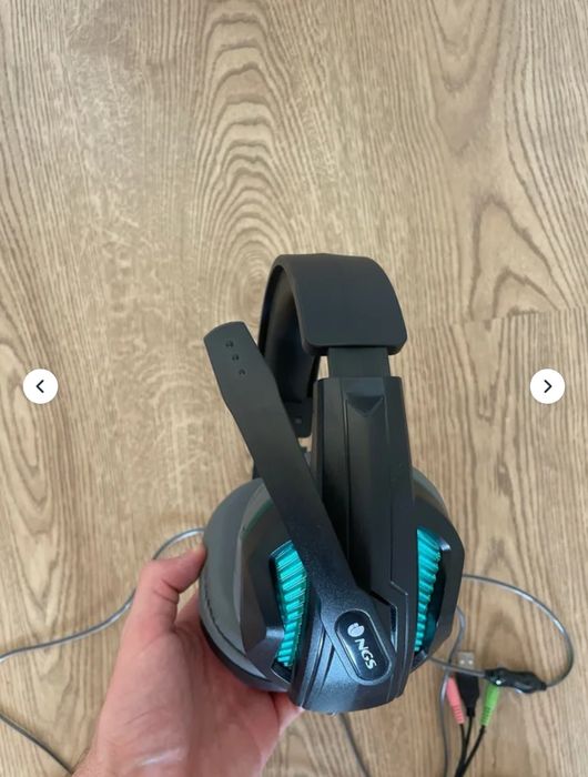Headset Gaming NGS GBX-1500 com microfone e LEDs — ótimo estado