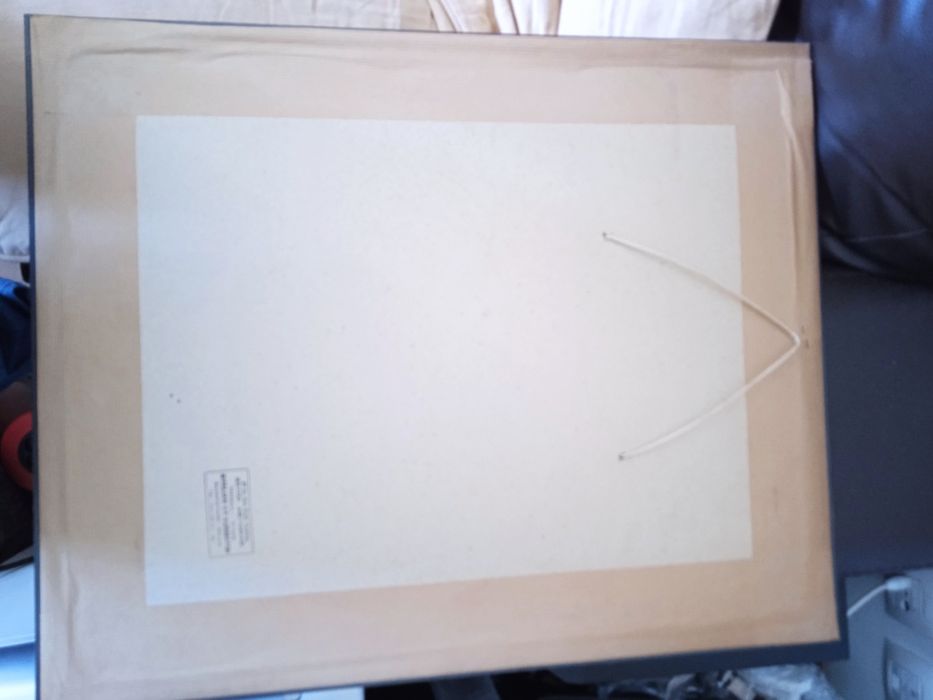 Quadro original de loja anos 70 com o tema Inverno