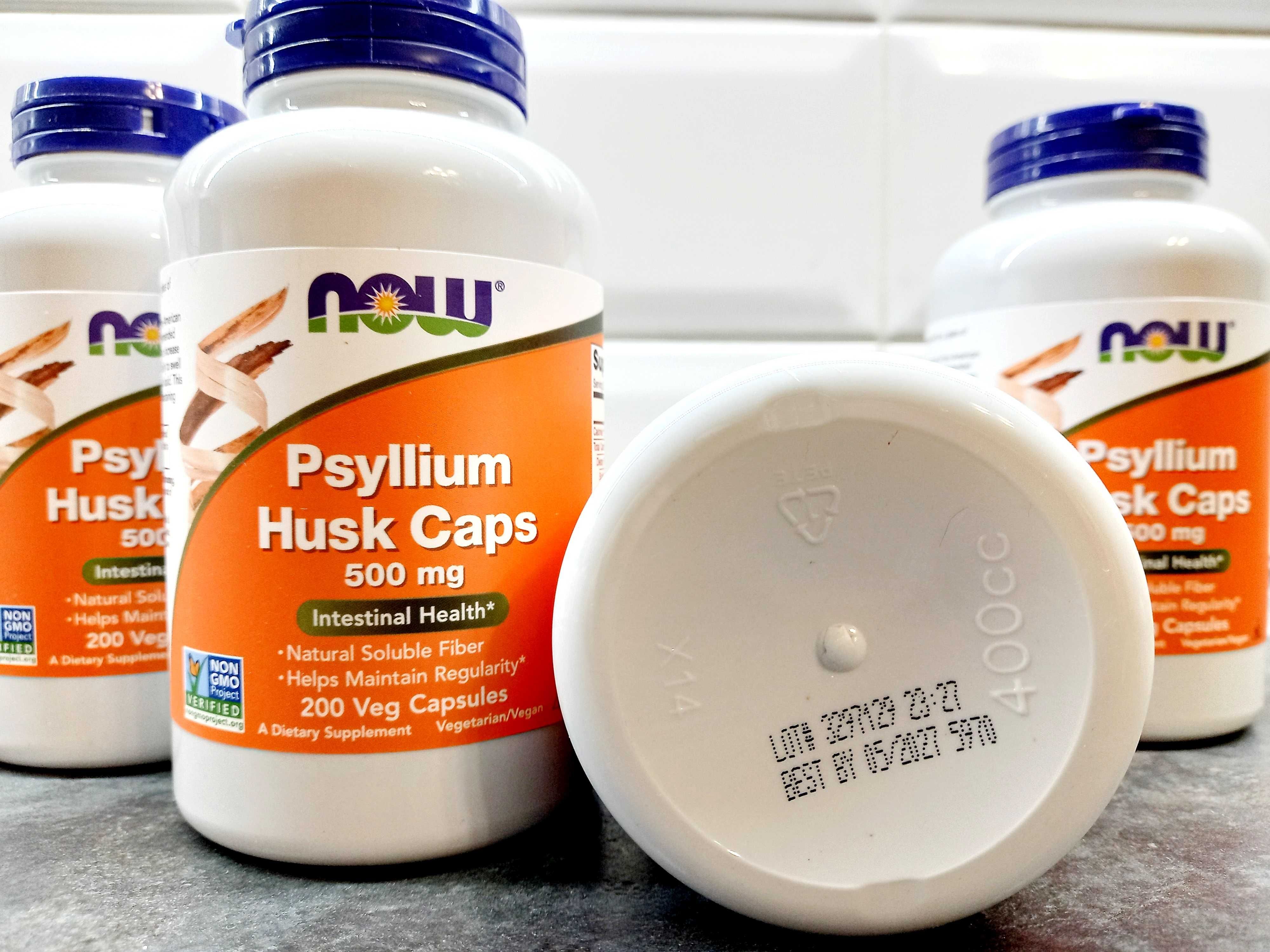 Now Foods, Psyllium Husk Caps 500 мг (200 капс.), клетчатка псіліум