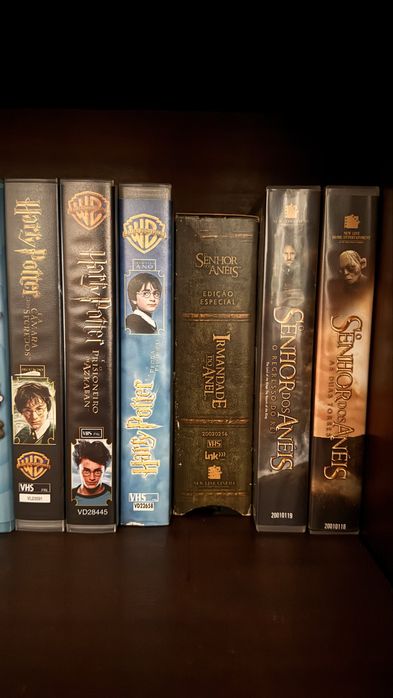 Colecao VHS Harry Potter + Senhor dos Aneis