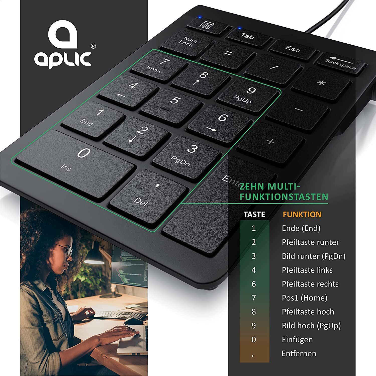 Aplic klawiatura numeryczna USB (przewodowa)