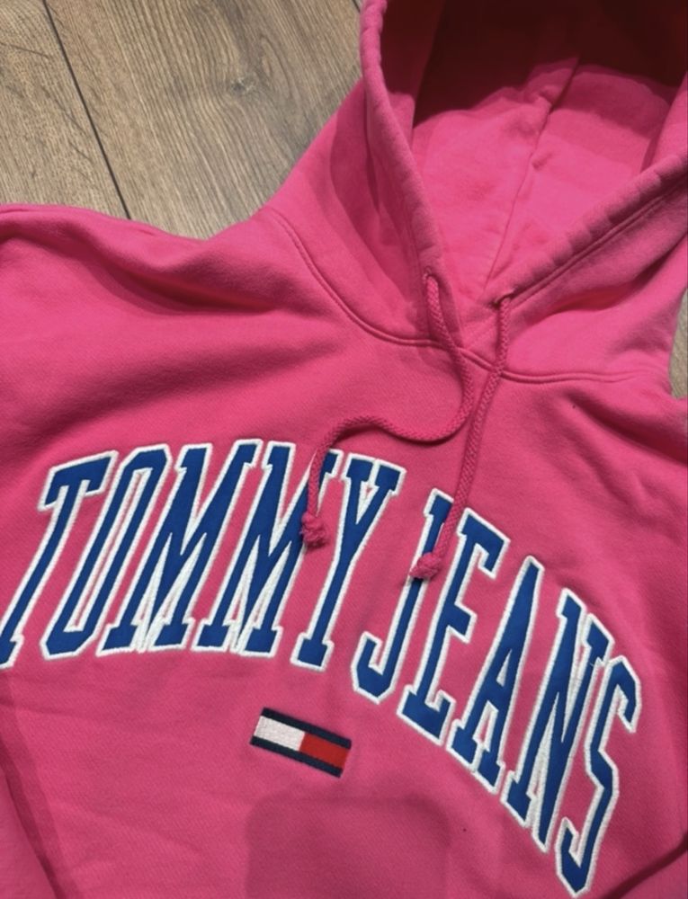 Tommy Jeans bluza różowa z kapturem świetna jak nowa S 449zl!