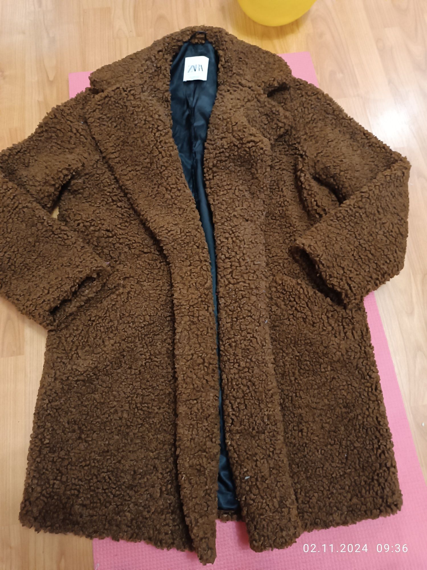 Шуба тедди барашек zara
