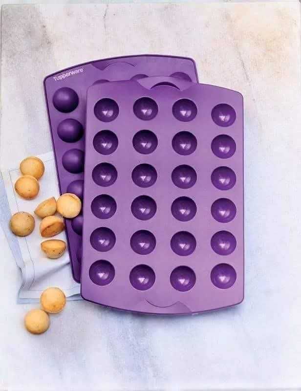 Forma de Silicone Mini Esferas Tupperware Novo