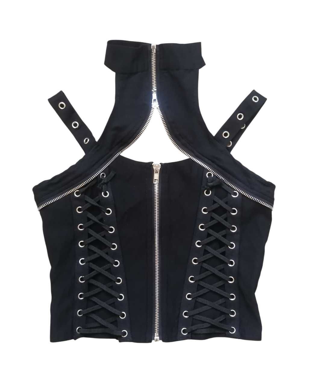 Bluzka goth killstar witch gorsetowa dollskill choker