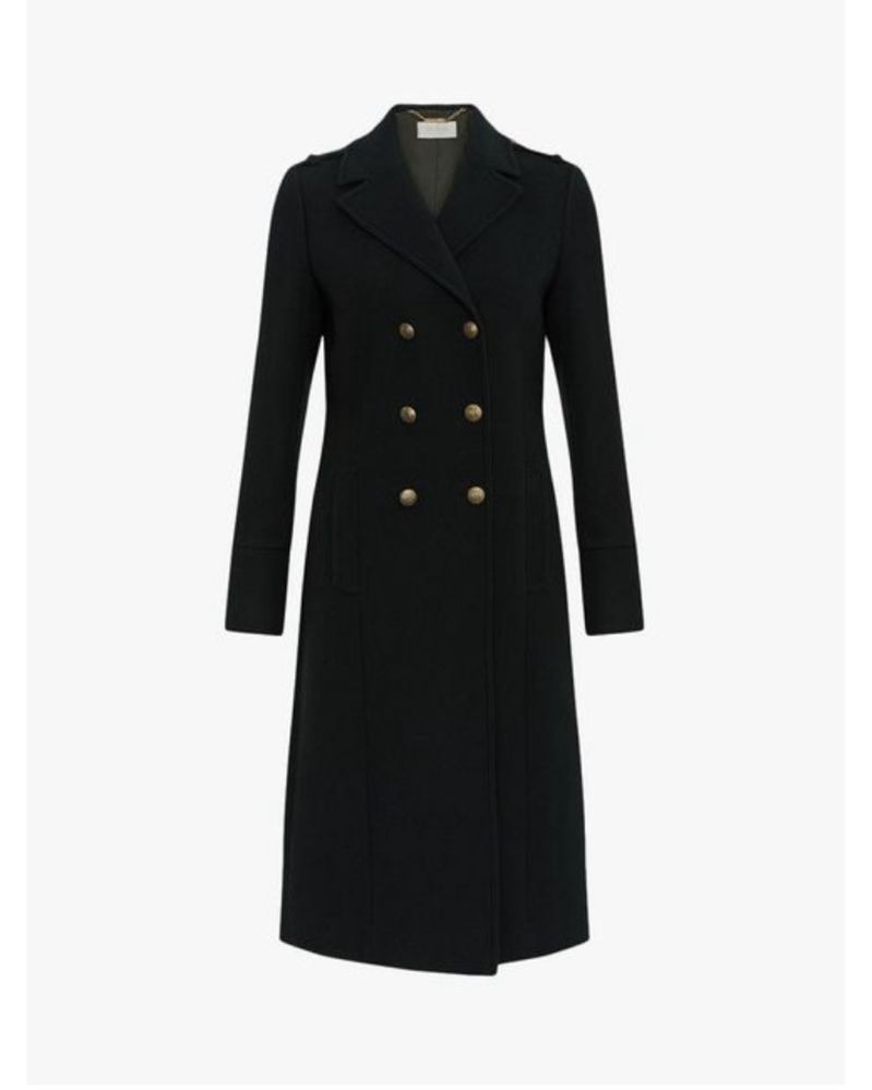 Ідеальне вовняне пальто від HOBBS, класичне двубортне пальто