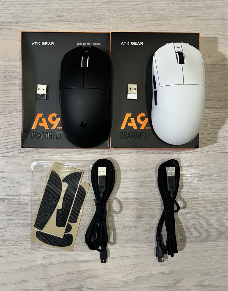 Atk A9 (plus) - ігрова миша 1K 53g. paw 3395, huano optical
