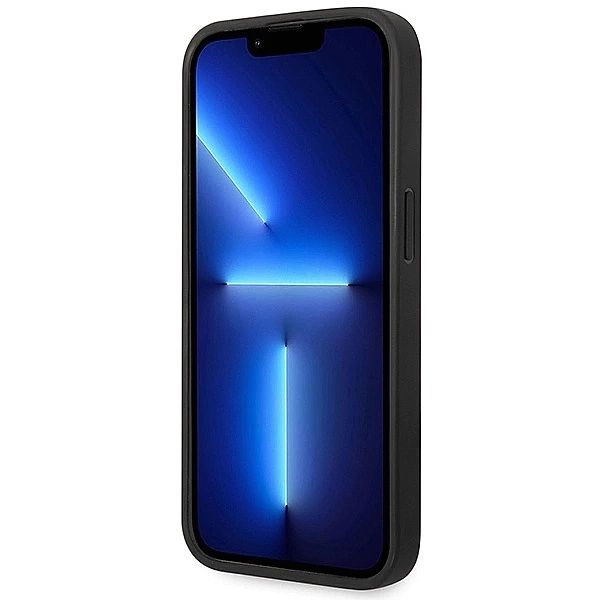 Etui BMW Leather Seats Pattern na iPhone 14 Pro Max - czarne