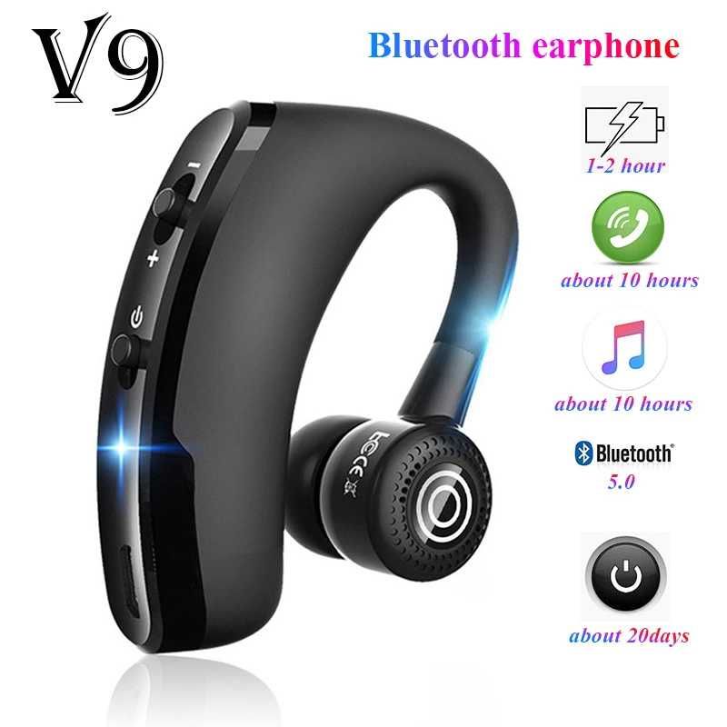 Słuchawka Bluetooth V9 bezprzewodowa zestaw głośnomówiący nowa