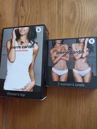 Komplet bielizna damska Pierre Cardin S top koszulka figi majtki 95%