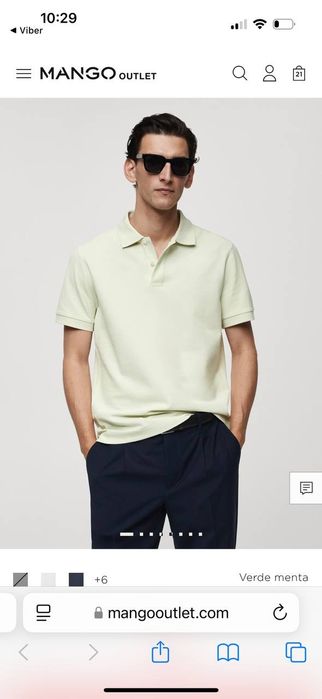 Поло mango L, сорочка-поло mango