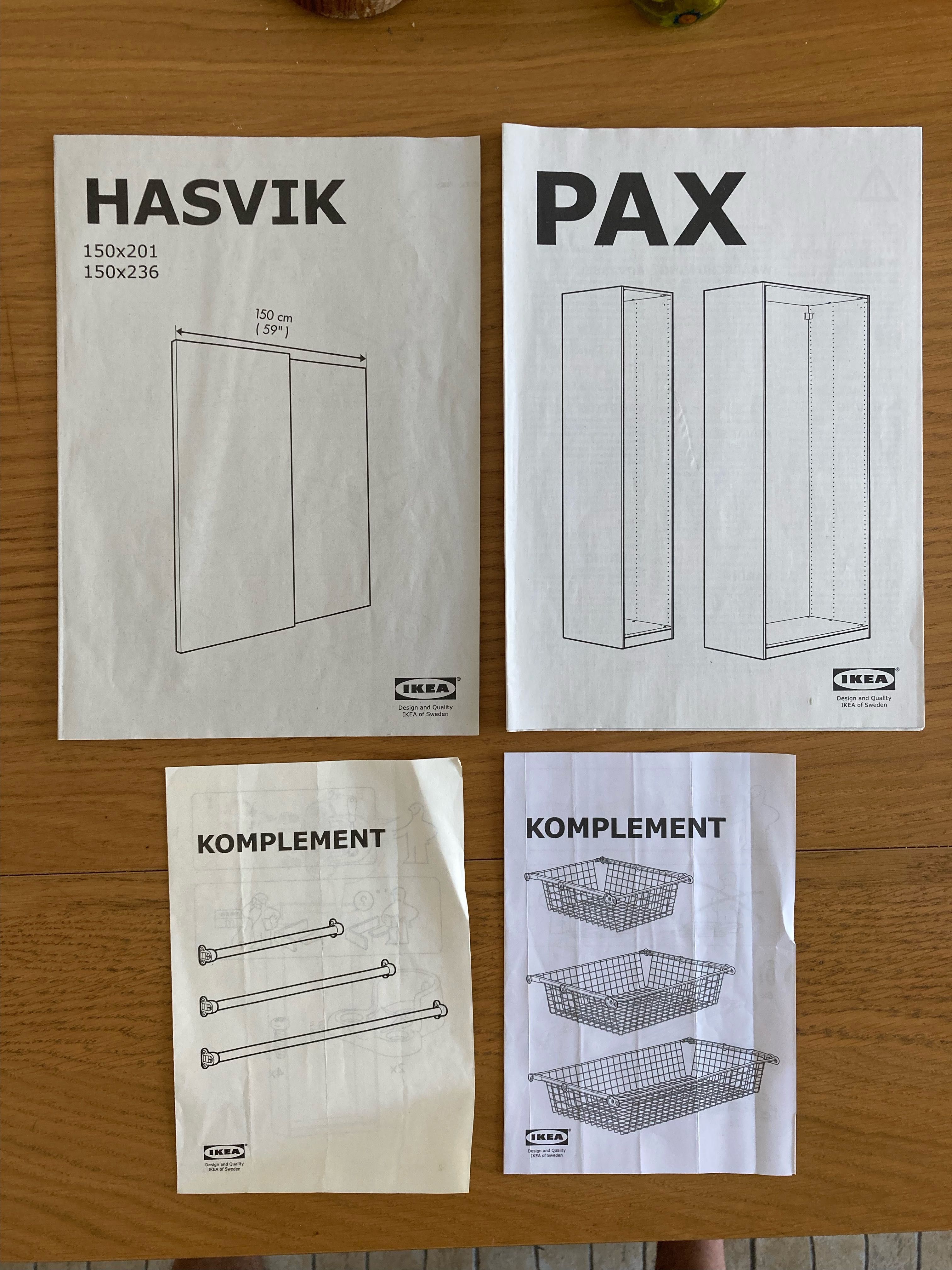 roupeiro IKEA Pax / Hasvik portas deslizantes
