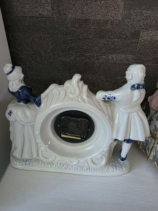 Zegar porcelanowy duży