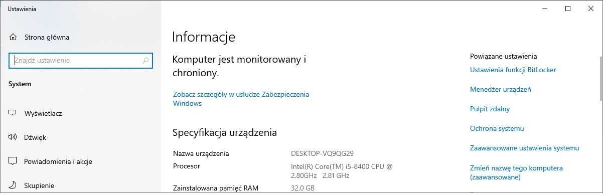 Komputer gamingowy - i5 6 rdzeni/32GB RAM/GTX 1660 6GB/ SSD + HDD/WiFi