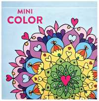 Kolorowanka mini mandala 24 kartki dla dzieci i dorosłych 10 x 10 cm