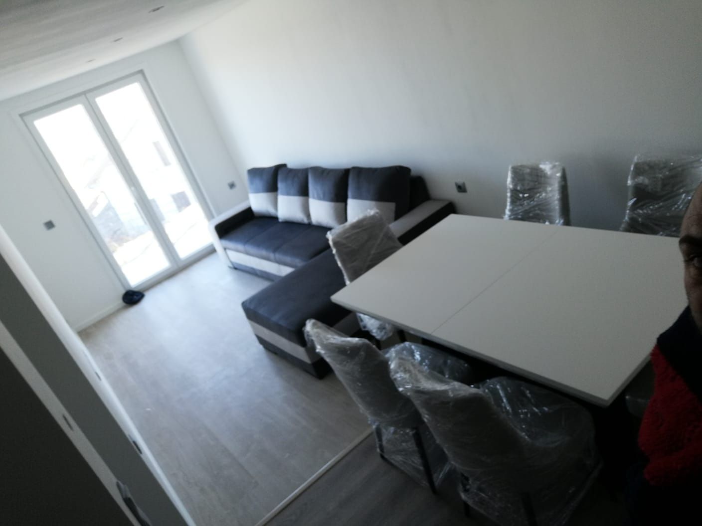 (NOVO) SOFÁ / cama Chaise Long Cinza 3 Metros