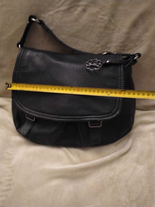 Torebka czarna skóra ekologiczna