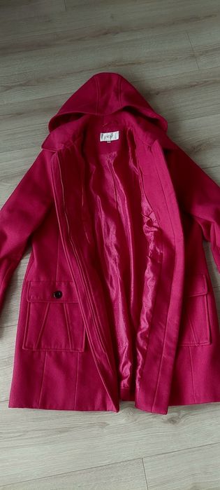 Kurtka/płaszcz flauszowy r. 16 XL