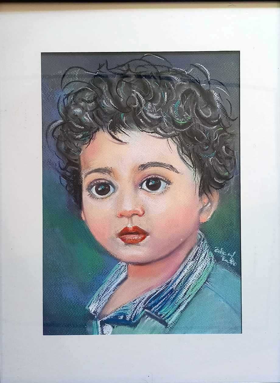 Obraz "Portret chłopca" Pastele suche