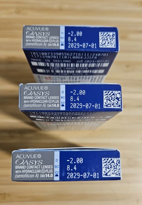 Lentes Contacto Acuvue Oasys (-2.0 ; 8.4 ; 14 dias)
