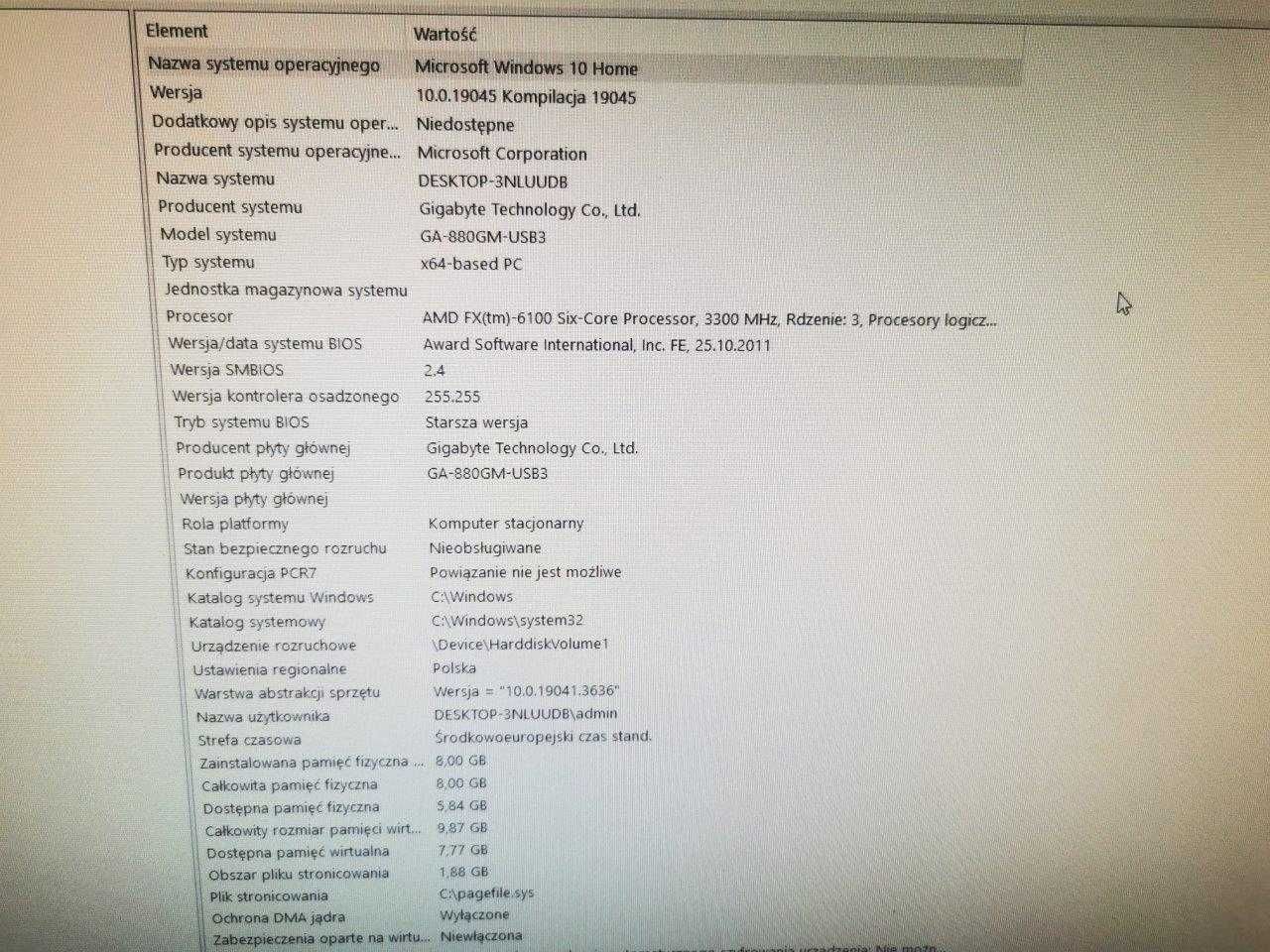 Komputer AMD FX 6100 3,3GHz 8GB 1200GB SSD+HDD RADEON