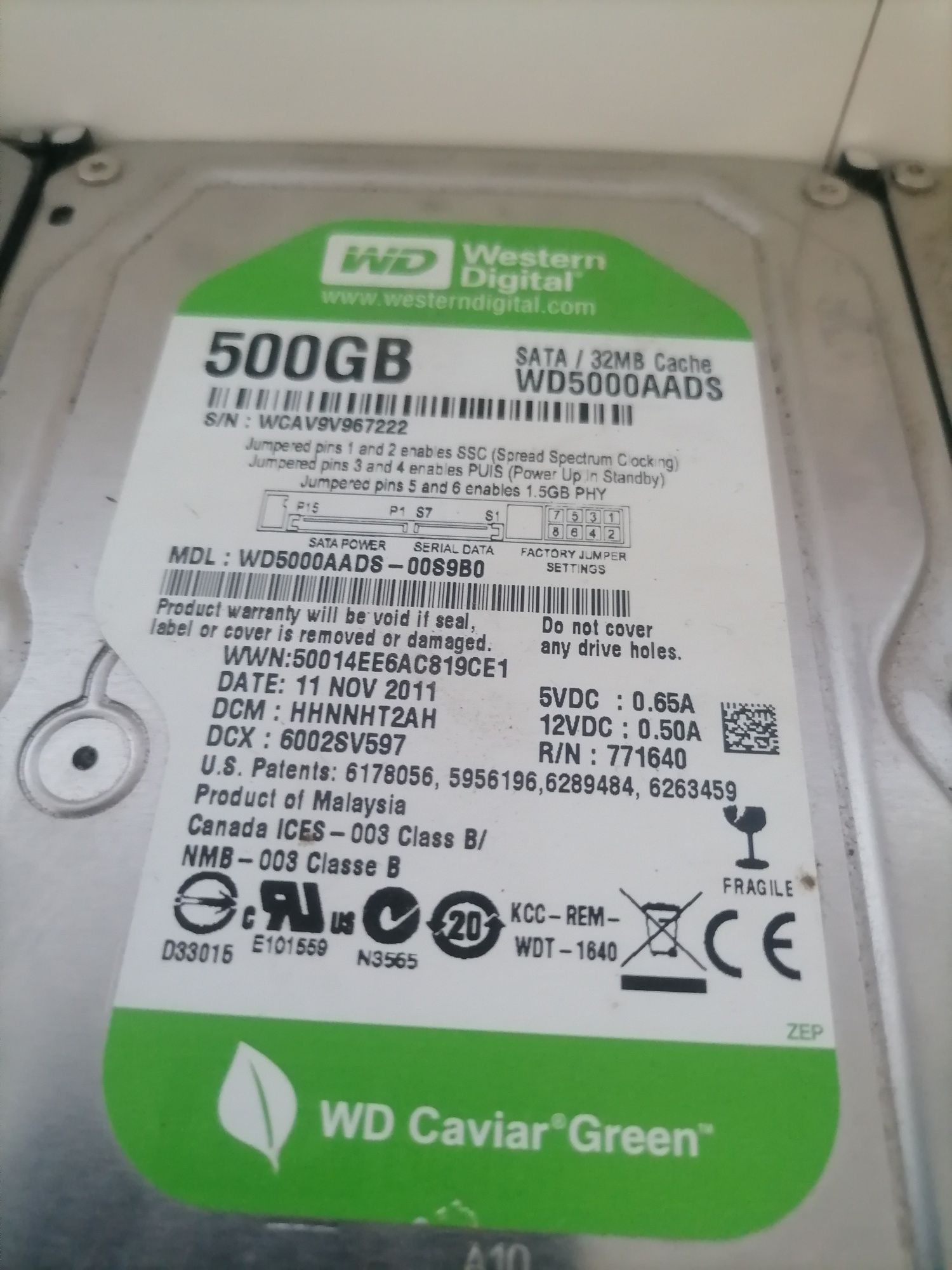 Pakiet dysków HDD