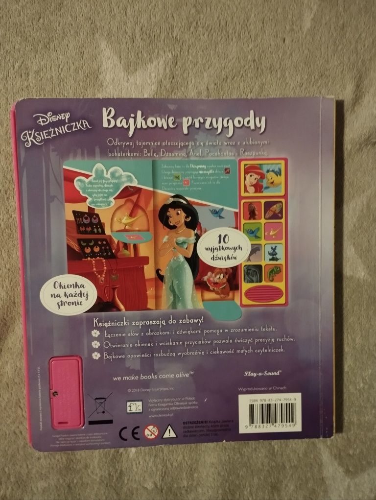 Książka interaktywna "Bajkowe przygody" Disney