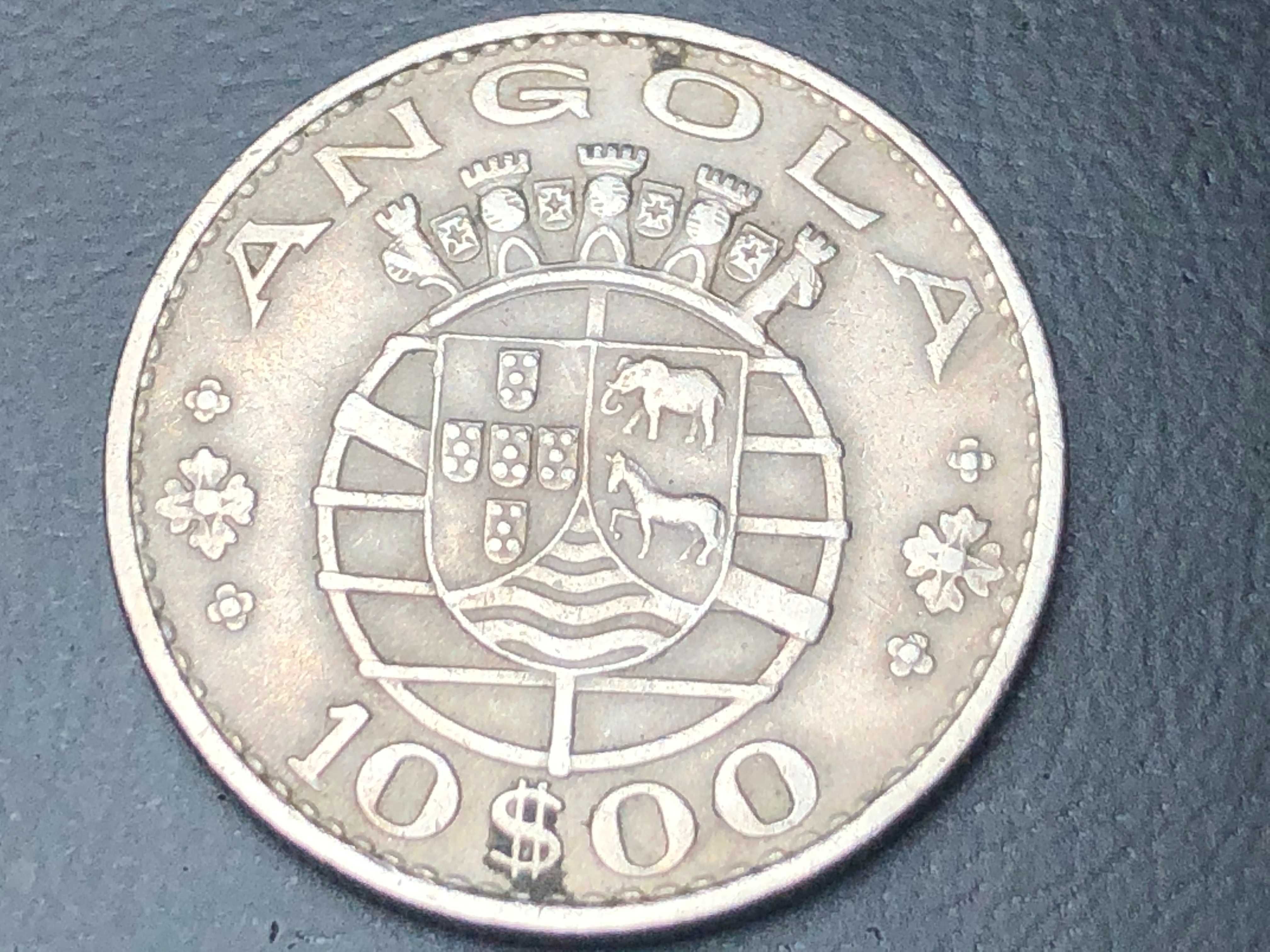 RESERVADO Lote 4 moedas Angola Niquel 5 , 10 Escudos e 20 Escudos