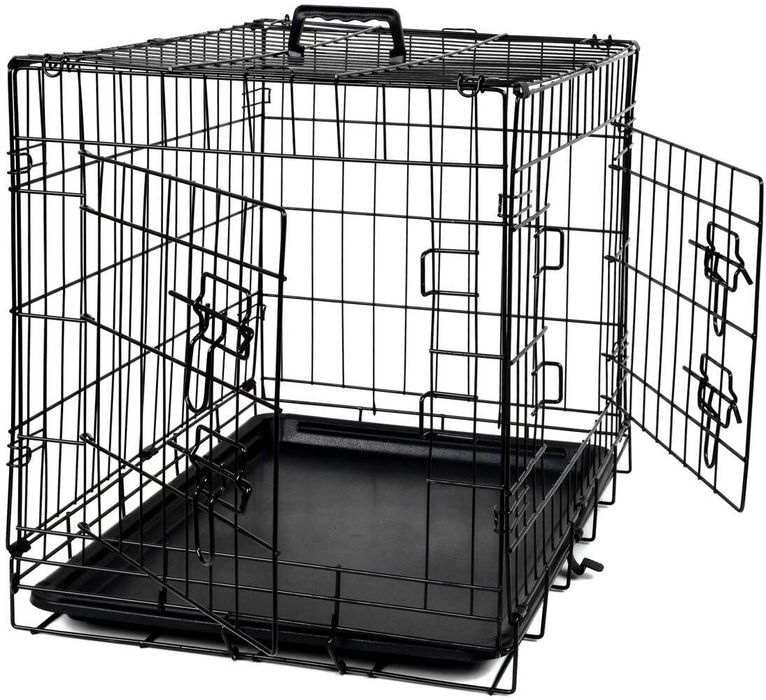 Wielofunkcyjna metalowa klatka - kojec dla psa, kota M/L