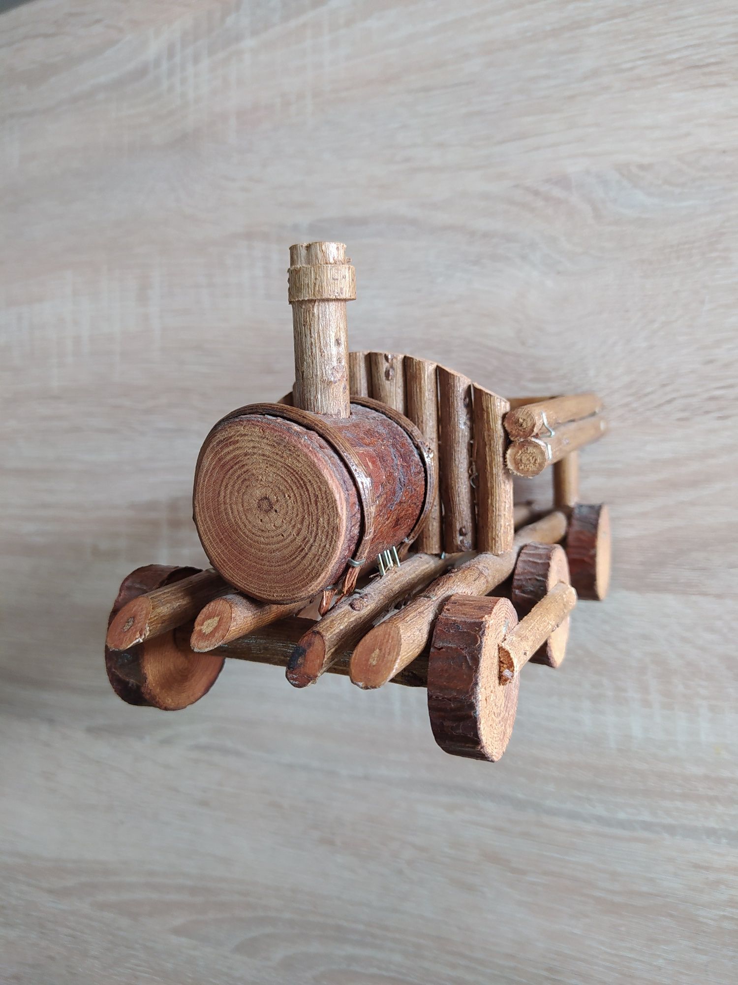 Auto drewniane ciężarówka figurka 19cm
