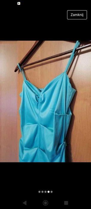 Satynowa sukienka 36